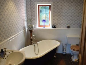 Bath in traditional style bathroom