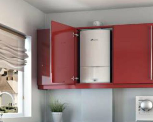 New boiler in kitchen